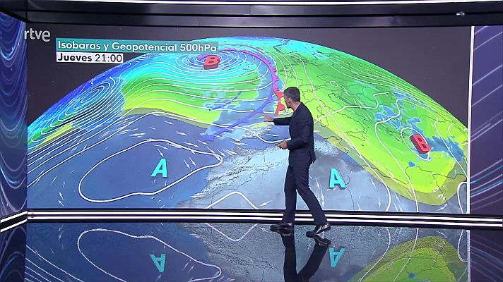 El tiempo - Precipitaciones intensas con intervalos fuertes de viento del sur