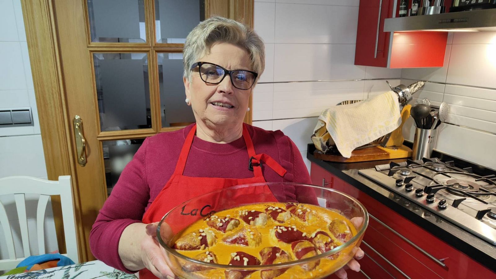 Receta de pimientos del piquillo rellenos de gambas