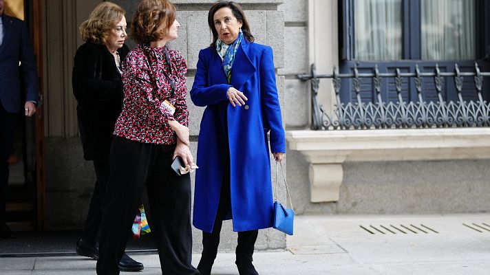 Telediario 1 - Robles confirma que España se quejó a EE.UU. por la filtración de información clasificada desde el CNI