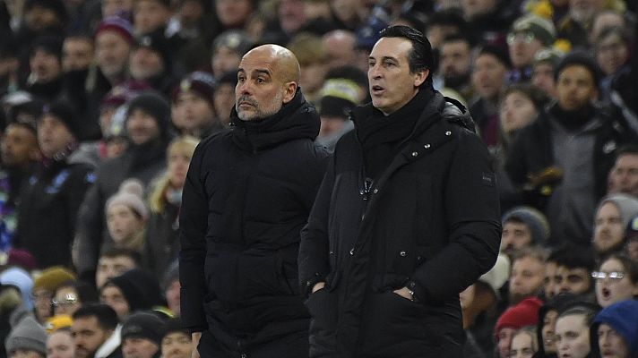 Telediario 1 - Emery gana a Guardiola; el Aston Villa supera al City