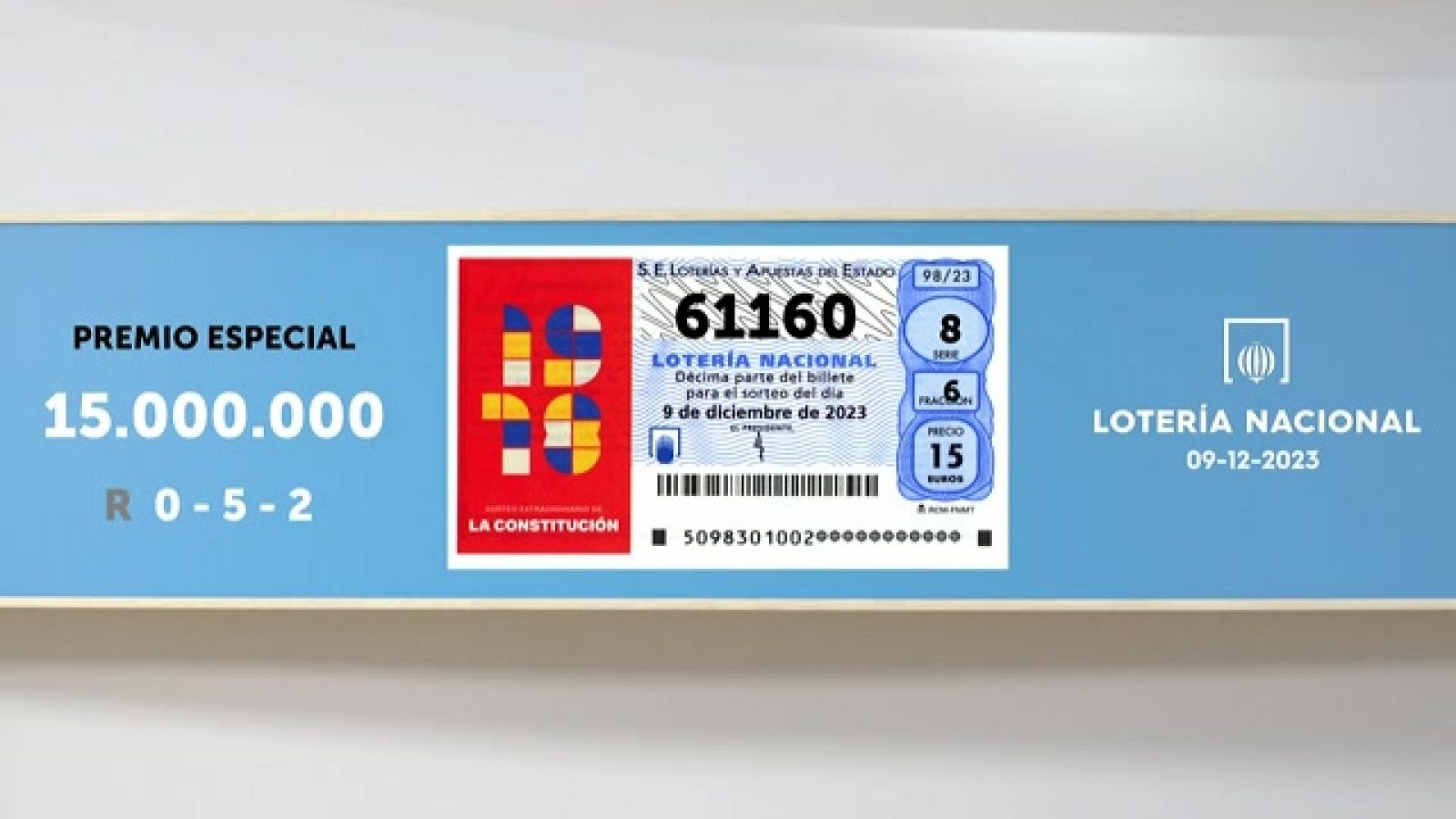 Sorteo de La Lotería Nacional: 09/12/2023