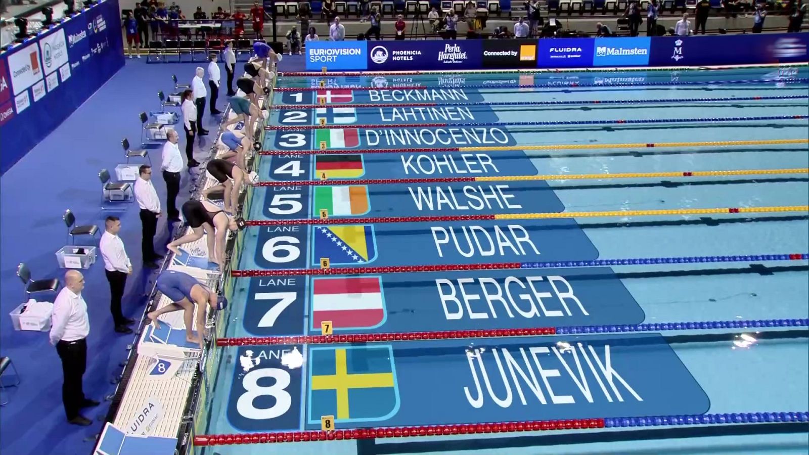 Natación Campeonato de Europa piscina corta. Sesión vespertina 08/12/23