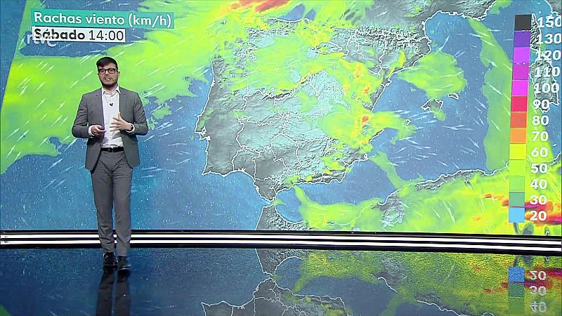 Ascenso localmente notable de las máximas en puntos de la Cantábrica y Pirineos. Precipitaciones persistentes en el oeste de Galicia - ver ahora