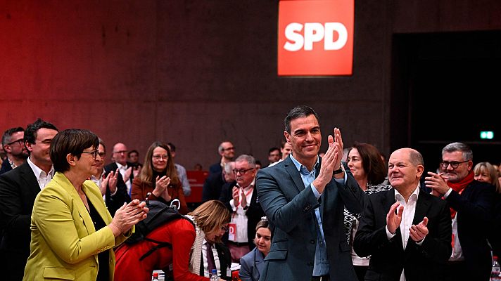 Sánchez, en el congreso de los socialdemócratas alemanes