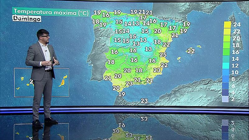 Intervalos y rachas de viento fuerte en el norte de Galicia, oeste de Asturias y de Tramontana en el Mediterráneo. Precipitaciones persistentes en el oeste de Galicia - ver ahora