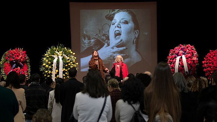 Último adiós a la actriz Itziar Castro en Pallejà