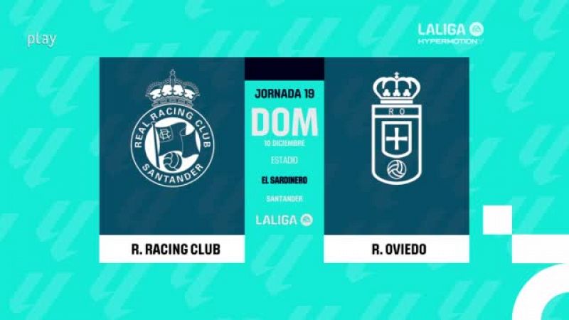 Racing de Santander - Real Oviedo: resumen del partido, 19ª jornada. Ver en RTVE Play