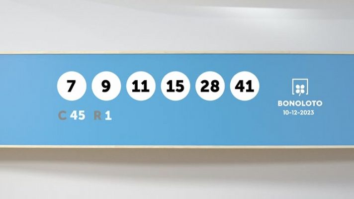 SELAE - Sorteo de la Bonoloto del 10/12/2023