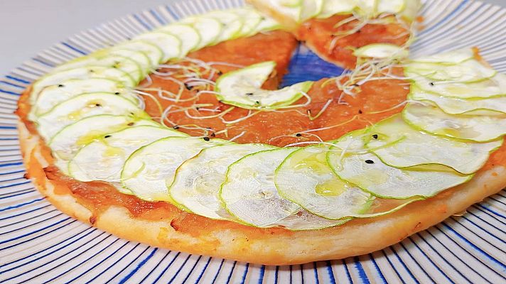 Saber vivir - Receta de pizza con boniato del chef Sergio Fernández