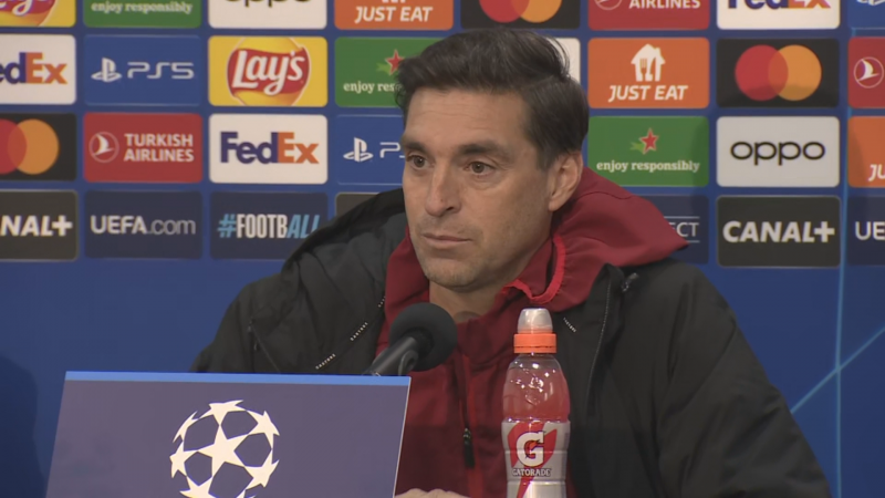 Diego Alonso: "Estamos consternados y desde el Sevilla estamos haciendo todo lo posible para que estén"