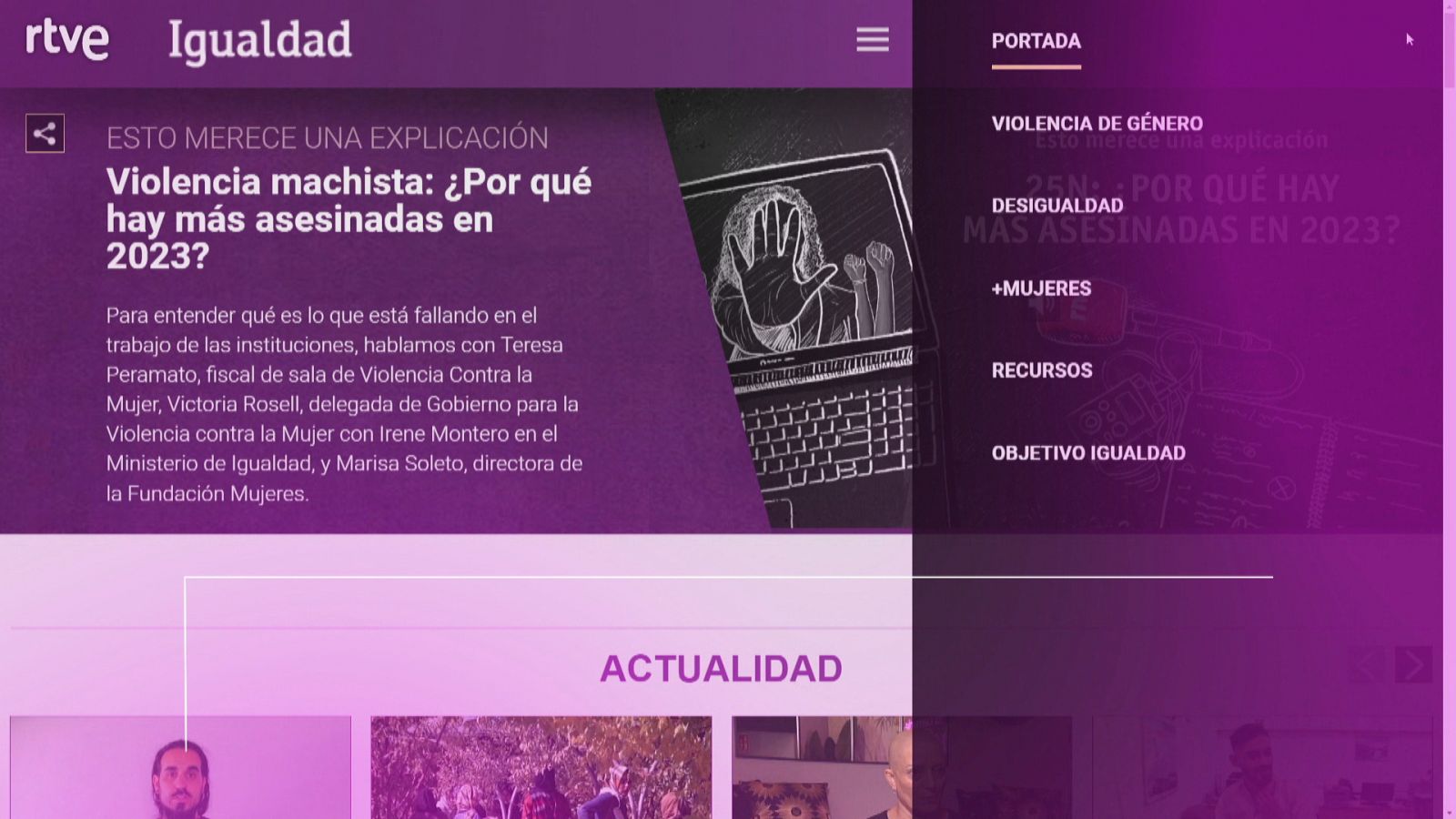 RTVEigualdad, el portal feminista con toda la información