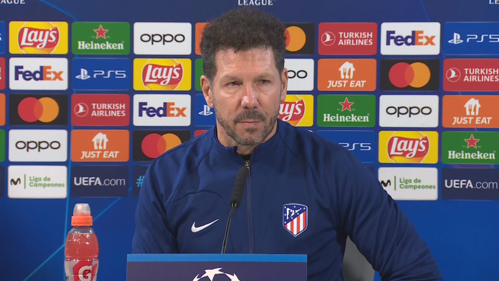 Atlético de Madrid - Lazio: Simeone elogia el buen momento de Morata