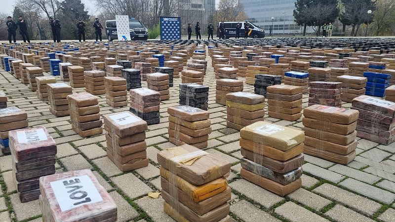 Incautadas 11 toneladas de cocaína en España por la Policía Nacional