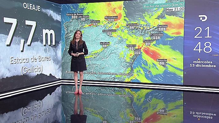 Descenso notable de las temperaturas en montaña y el sudeste