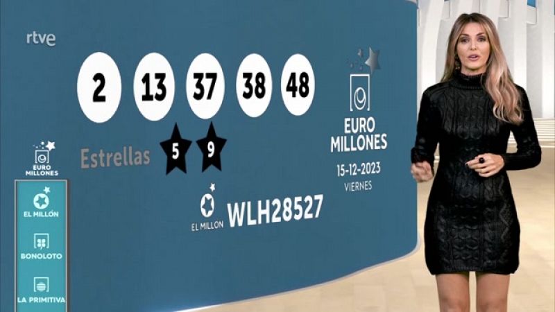 Sorteo de la Bonoloto y Euromillones del 15/12/2023 - ver ahora