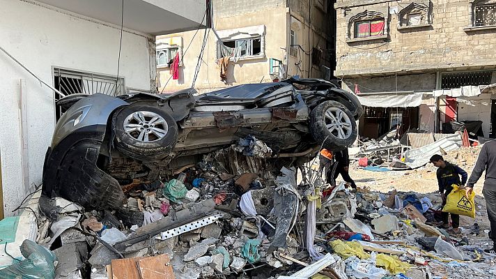 Telediario Fin de Semana - Israel prosigue con sus ataques sobre el sur de la Franja de Gaza