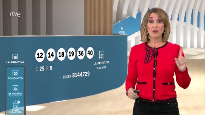 Loterías - Sorteo de la Bonoloto y Primitiva del 16/12/2023