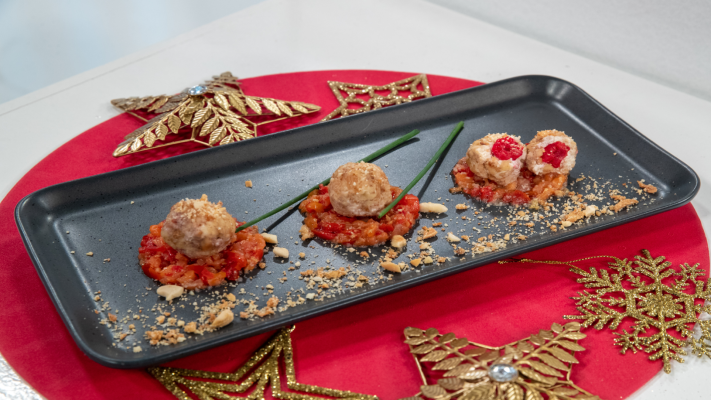 Saber vivir - Receta de bolitas de queso y frambuesa