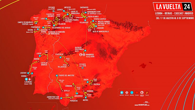 Recorrido Vuelta a España 2024: La Vuelta 2024 se resolverá el último día, con una contrarreloj en Madrid