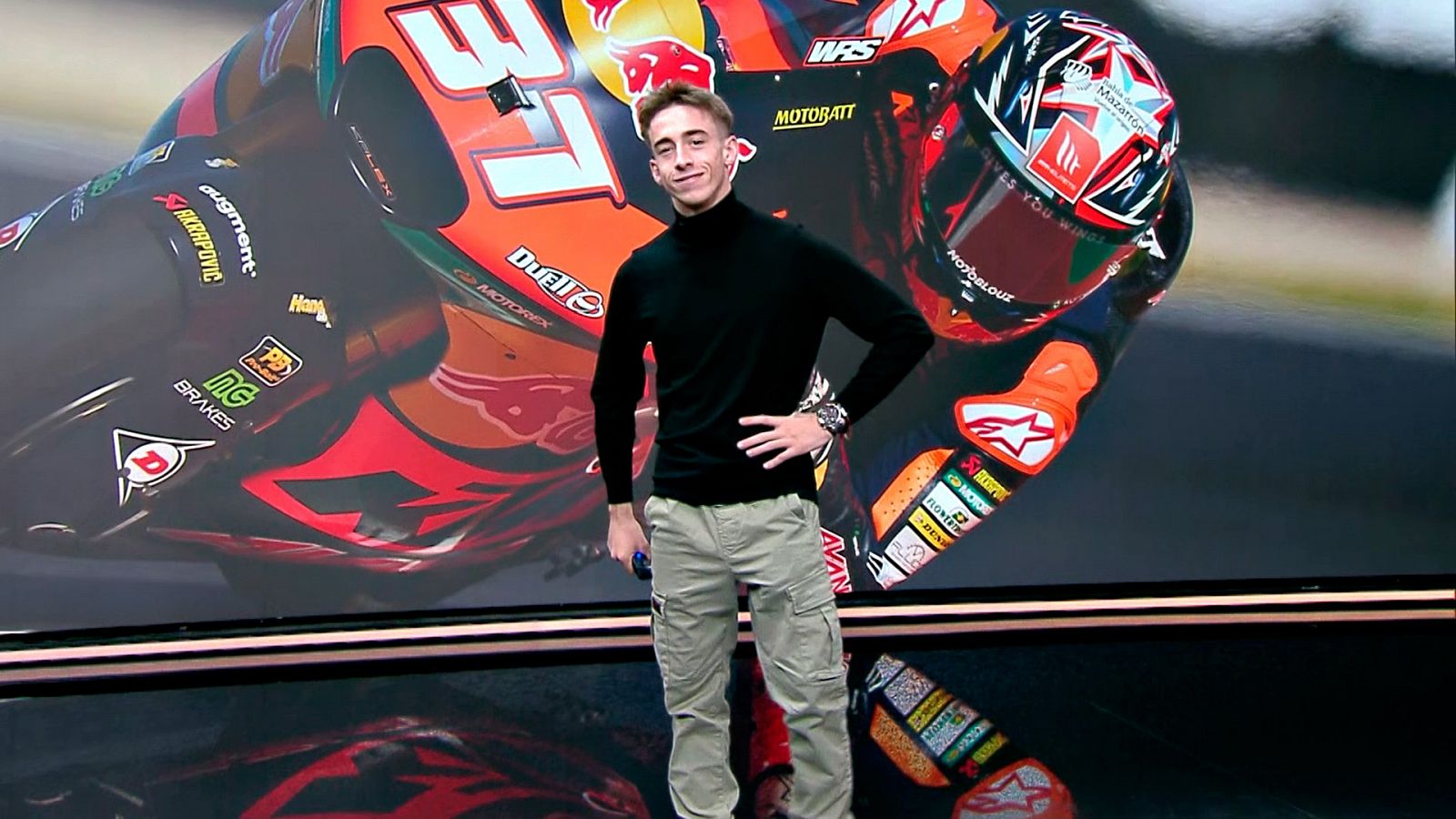 Pedro Acosta habla sobre su futuro debut en Moto GP en RTVE