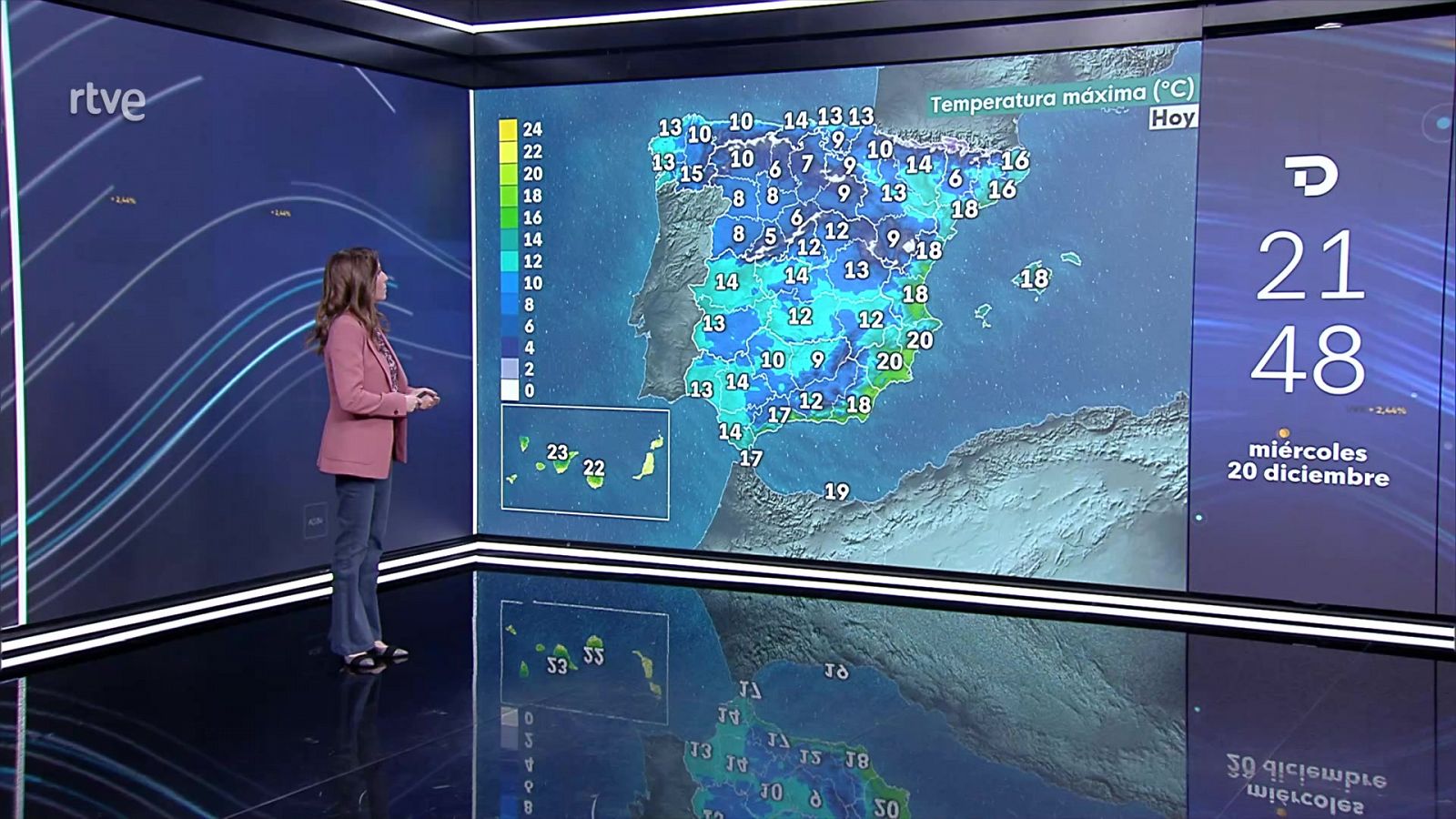 Viento fuerte con rachas muy fuertes en amplias zonas del cuadrante nordeste peninsular, Menorca, Alborán, Canarias y Cantábrico - ver ahora