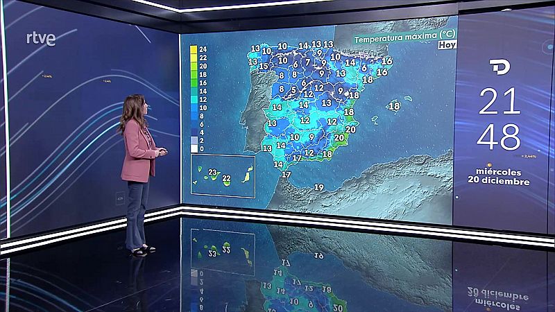 Viento fuerte con rachas muy fuertes en amplias zonas del cuadrante nordeste peninsular, Menorca, Alborán, Canarias y Cantábrico - ver ahora