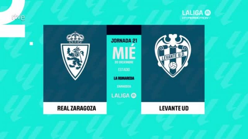 Zaragoza - Levante: resumen del partido de la 21ª jornada de Liga | Segunda - ver ahora