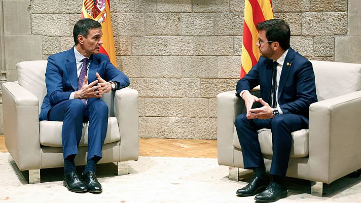 Sánchez anuncia "cinco grandes acuerdos" con Aragonès