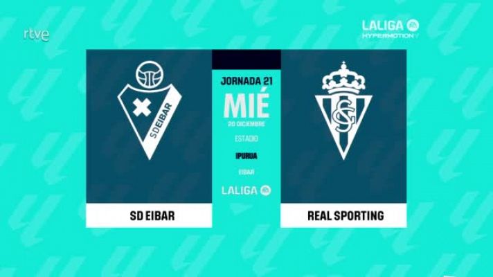 Eibar - Sporting: resumen del partido de la 21ª jornada de Liga | Segunda