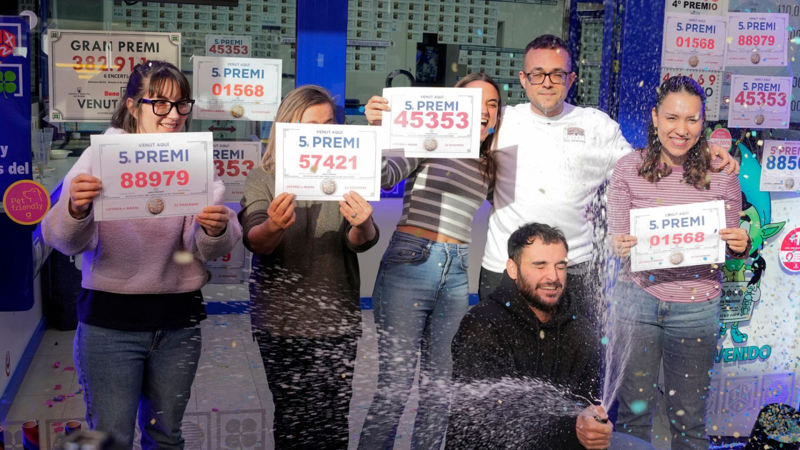 Els premiats del sorteig de la Loteria de Nadal a Catalunya