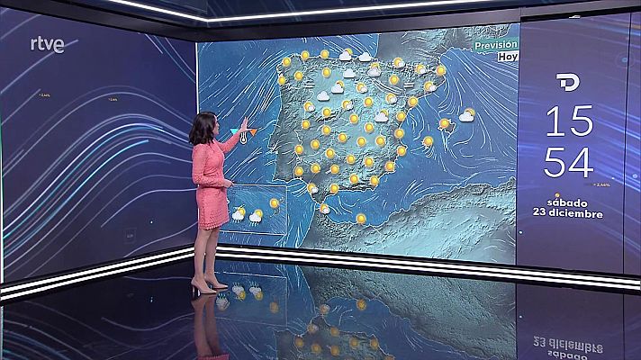 Precipitaciones localmente fuertes en las islas montañosas de Canarias