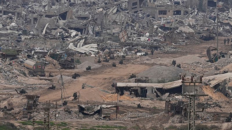 Jabalia, arrasada tras los bombardeos de la aviación israelí