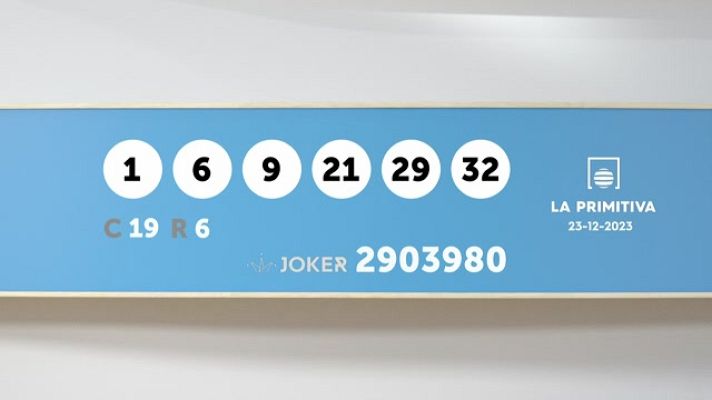 SELAE - Sorteo de la Lotería Primitiva y Joker del 23/12/2023