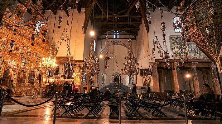 Telediario Fin de Semana - La guerra en Gaza ensombrece la Navidad en Belén, donde no hay turistas ni peregrinos
