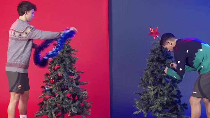 Telediario 1 - El fútbol español te desea Feliz Navidad