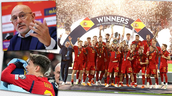 Telediario 1 - 2023, balance del primer año de Luis de la Fuente al frente de la selección española masculina