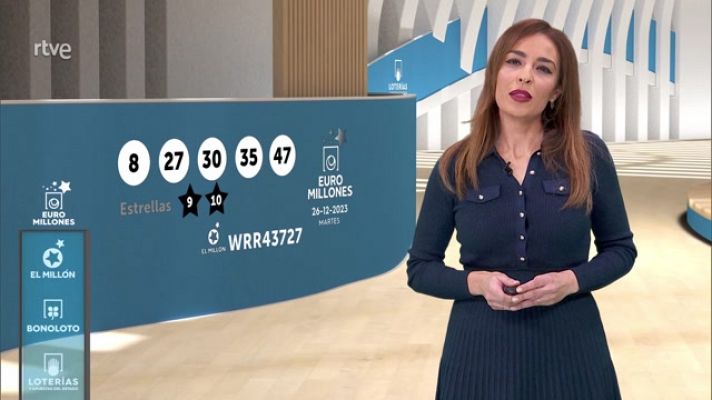 Loterías - Sorteo de la Bonoloto y Euromillones del 26/12/2023