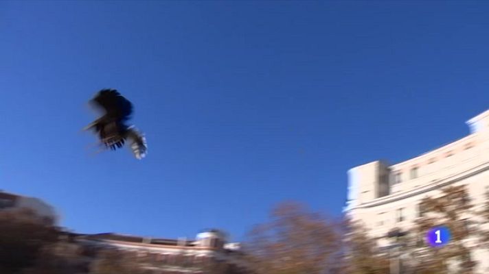 Telediario 1 - Un halcón y dos águilas serán los nuevos vigilantes de la Puerta de Alcalá