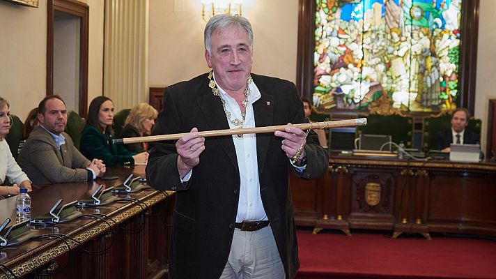 Telediario 1 - Joseba Asiron, nuevo alcalde de Pamplona