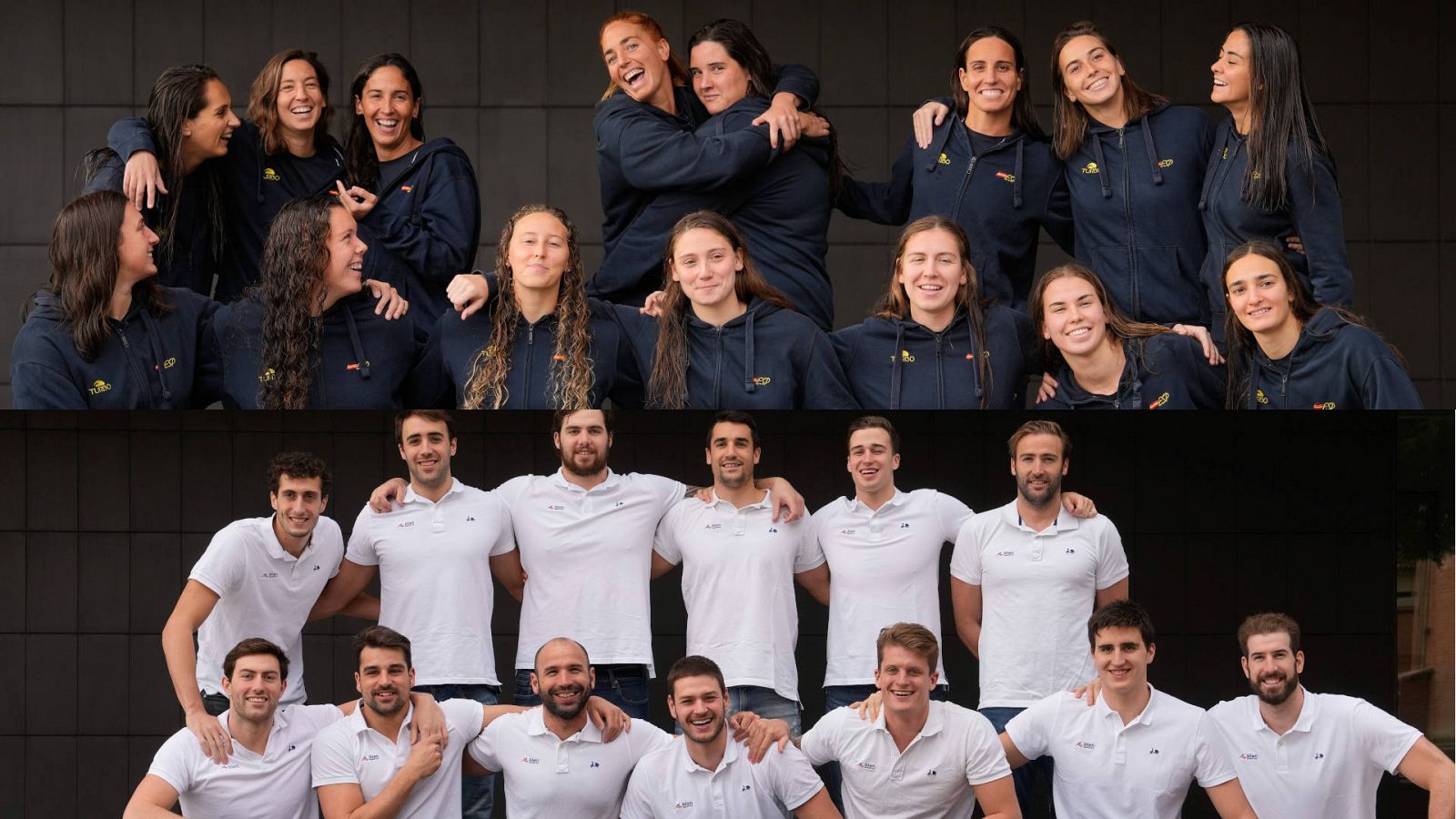 Las selecciones españolas de waterpolo, listas para los Europeos