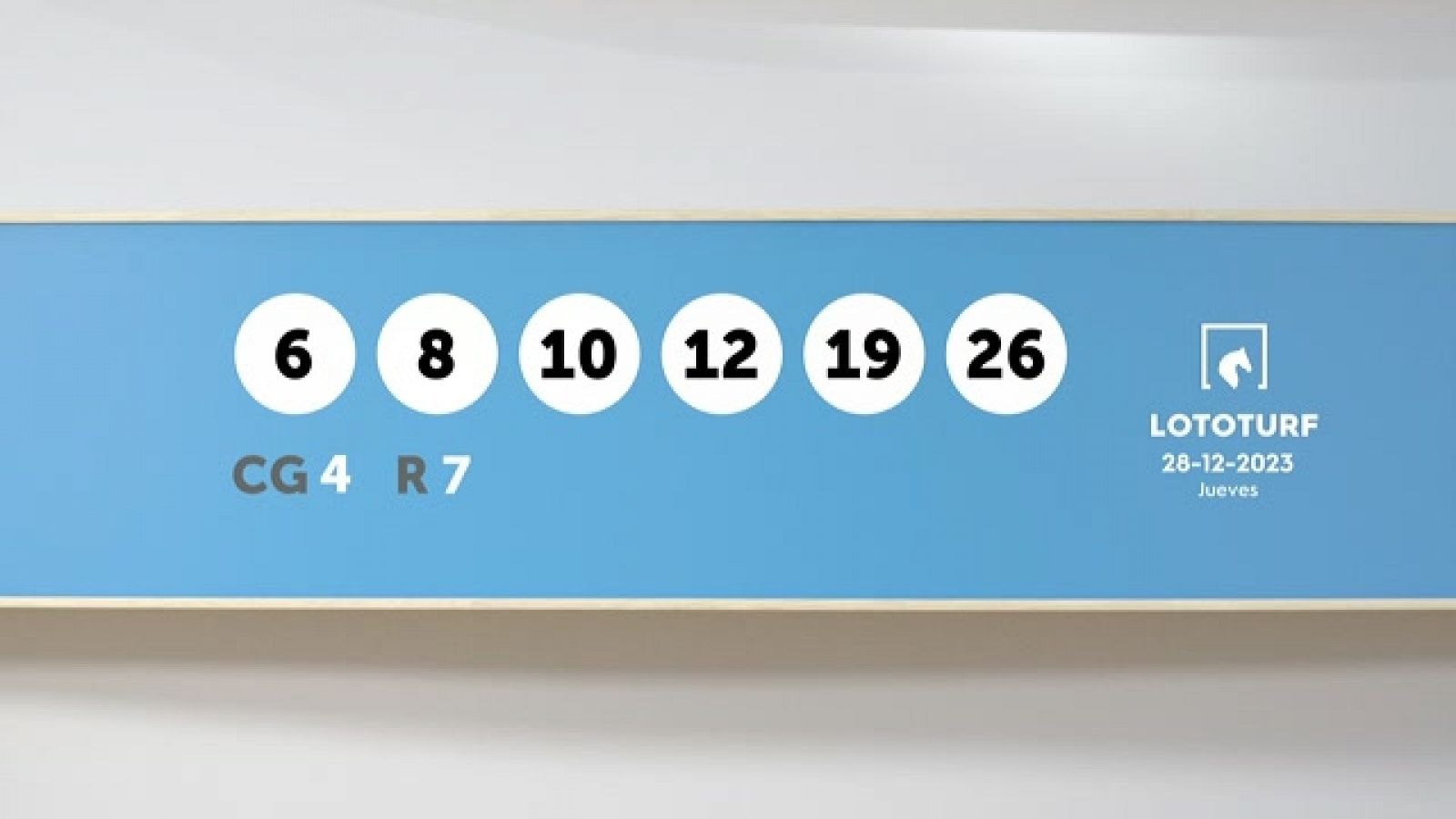 Sorteo de la Lotería Lototurf del 28/12/2023 - Ver ahora