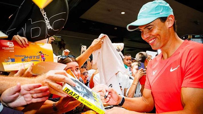 Telediario 1 - Nadal, aclamado en Brisbane: "Estar aquí ya es una victoria"