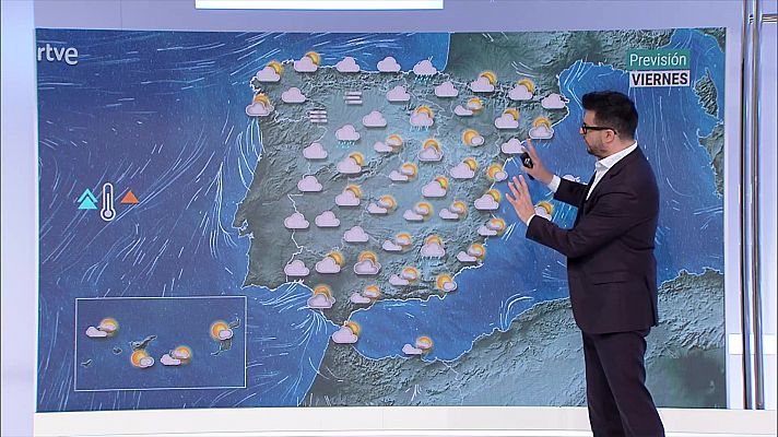 El tiempo - Heladas débiles en el interior de la mitad este peninsular