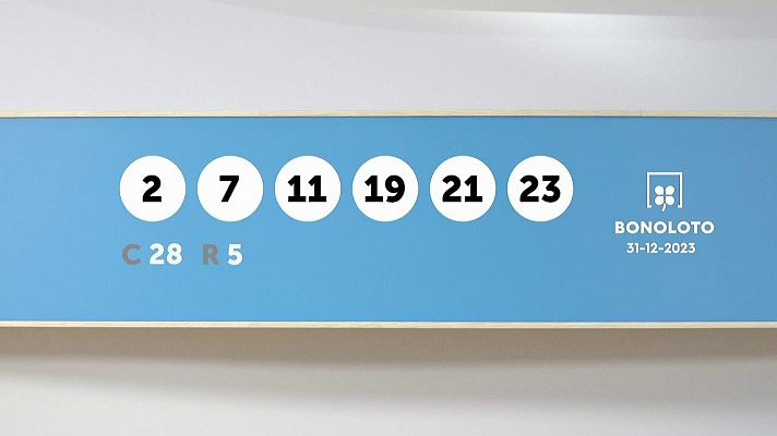 SELAE - Sorteo de la Lotería Bonoloto del 31/12/2023