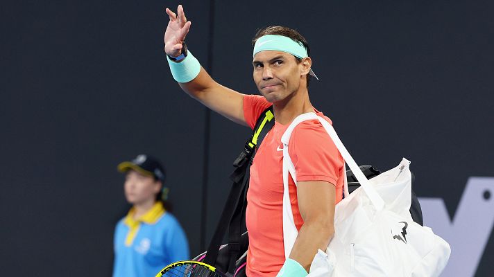 Telediario 1 - Rafa Nadal realiza el último entrenamiento en Brisbane antes de su debut