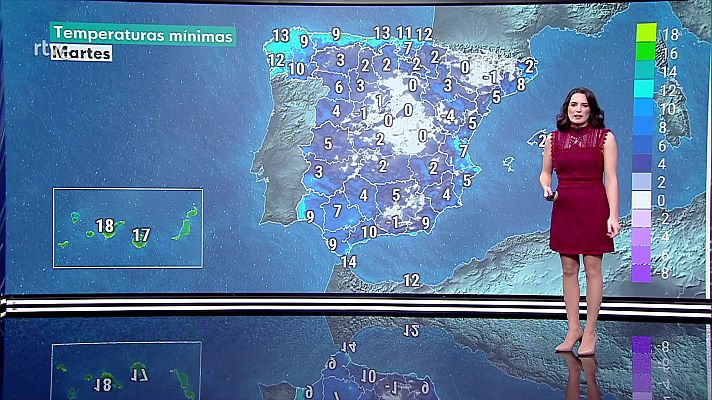 El tiempo - Intervalos de viento fuerte y rachas muy fuertes en el norte de Galicia y oeste de Asturias