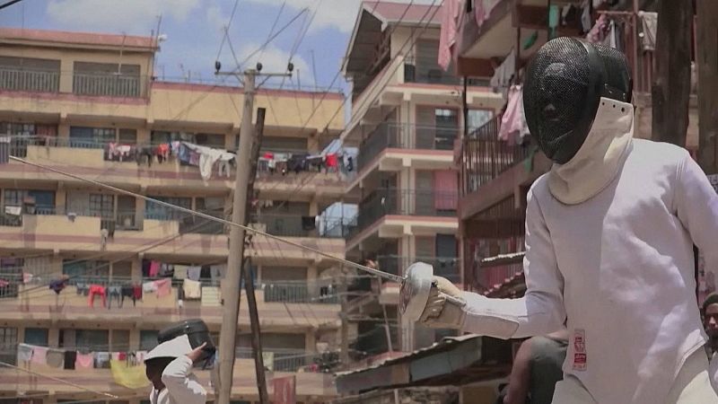 Esgrima en las calles de Nairobi para dar esperanza a los jóvenes kenianos