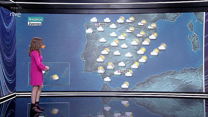 Precipitaciones localmente fuertes o persistentes en el oeste de Galicia - ver ahora