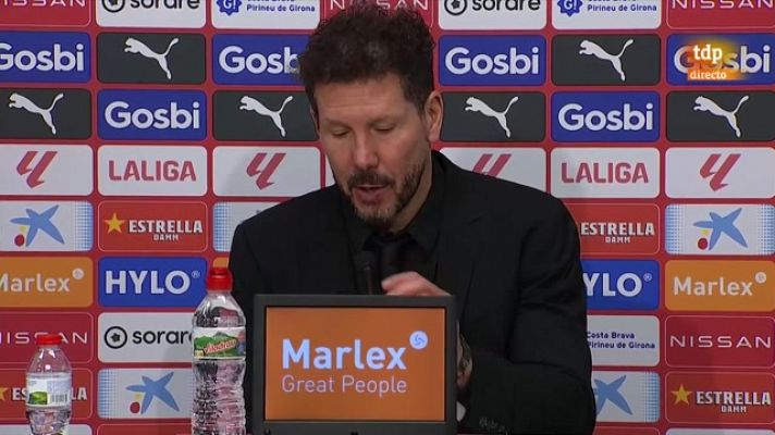 Simeone: "En determinadas situaciones no fuimos lo suficientemente contundentes defensivamente"