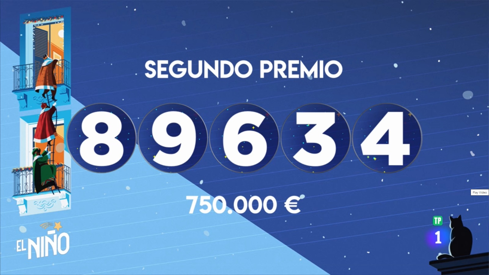 89.634, Segundo Premio de la Lotería del Niño 2024